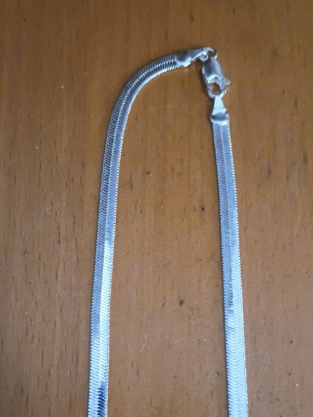 sterling silver herringbone Chain - Picture 3 of 5